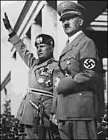 Hitler & Mussolini Roman Salute