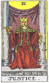 Madonna Justice Tarot