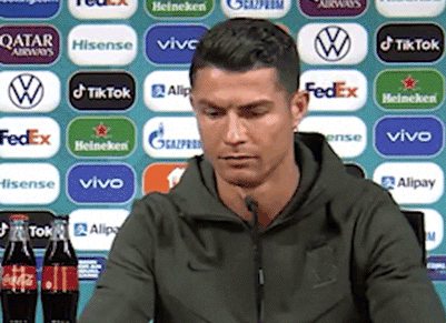 ronaldo water vs coke